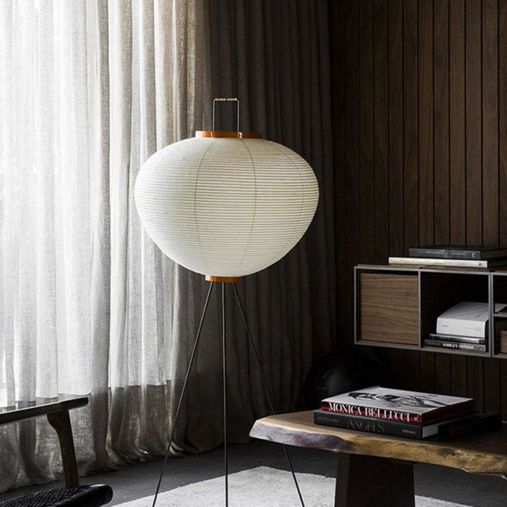 Modern Rice Paper Floor Lamp for Living Room and Bedroom — Greenwich Home & Living