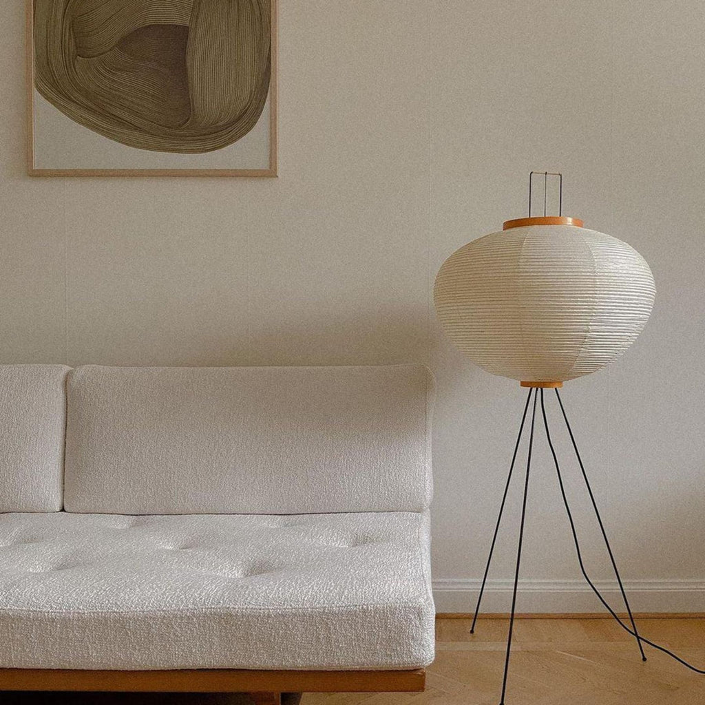 Modern Rice Paper Floor Lamp for Living Room and Bedroom — Greenwich Home & Living