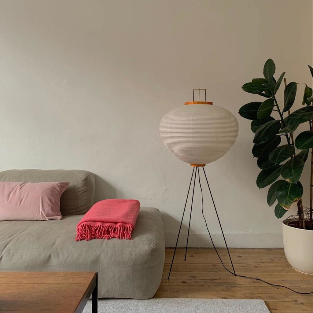 Modern Rice Paper Floor Lamp for Living Room and Bedroom — Greenwich Home & Living