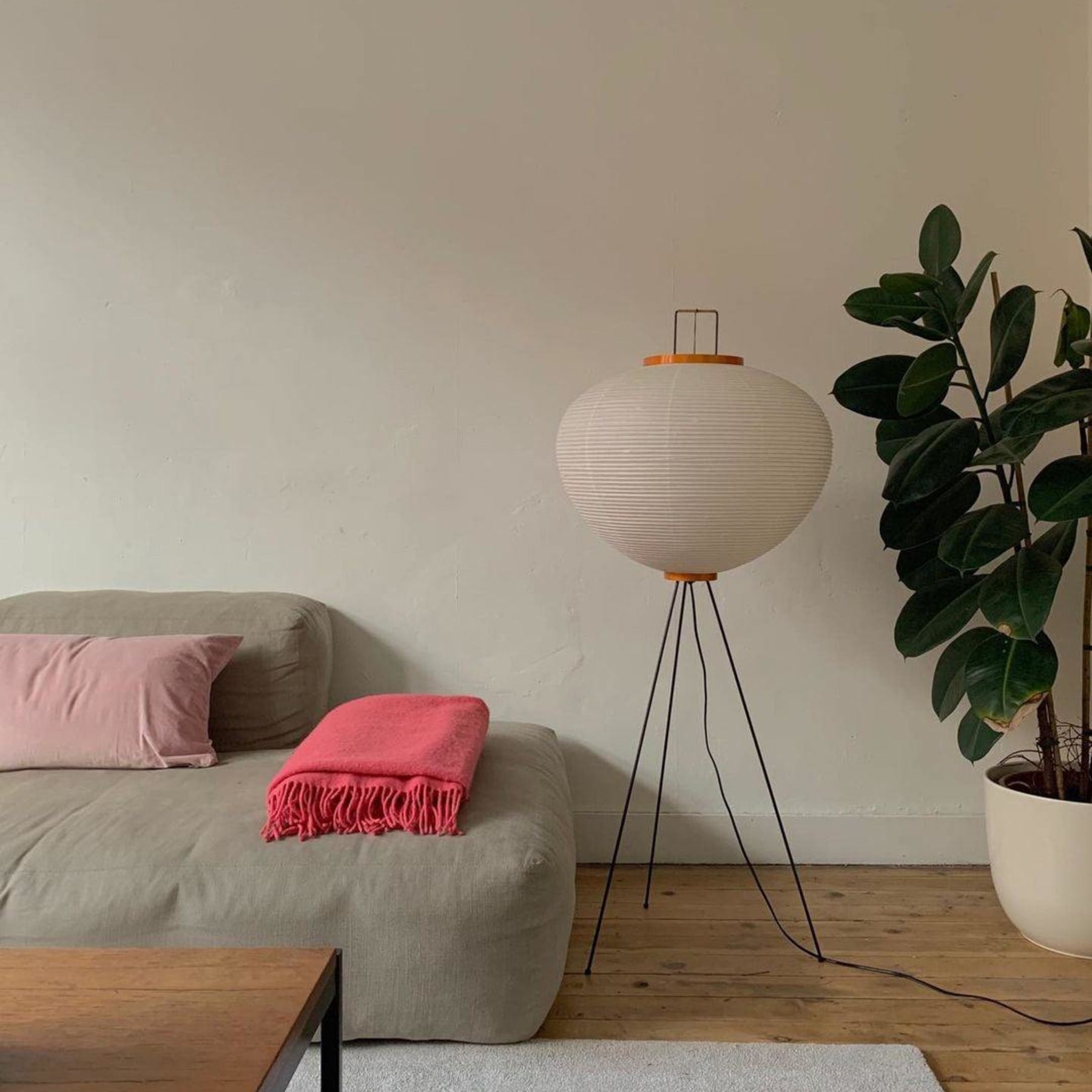 Modern Rice Paper Floor Lamp for Living Room and Bedroom — Greenwich Home & Living