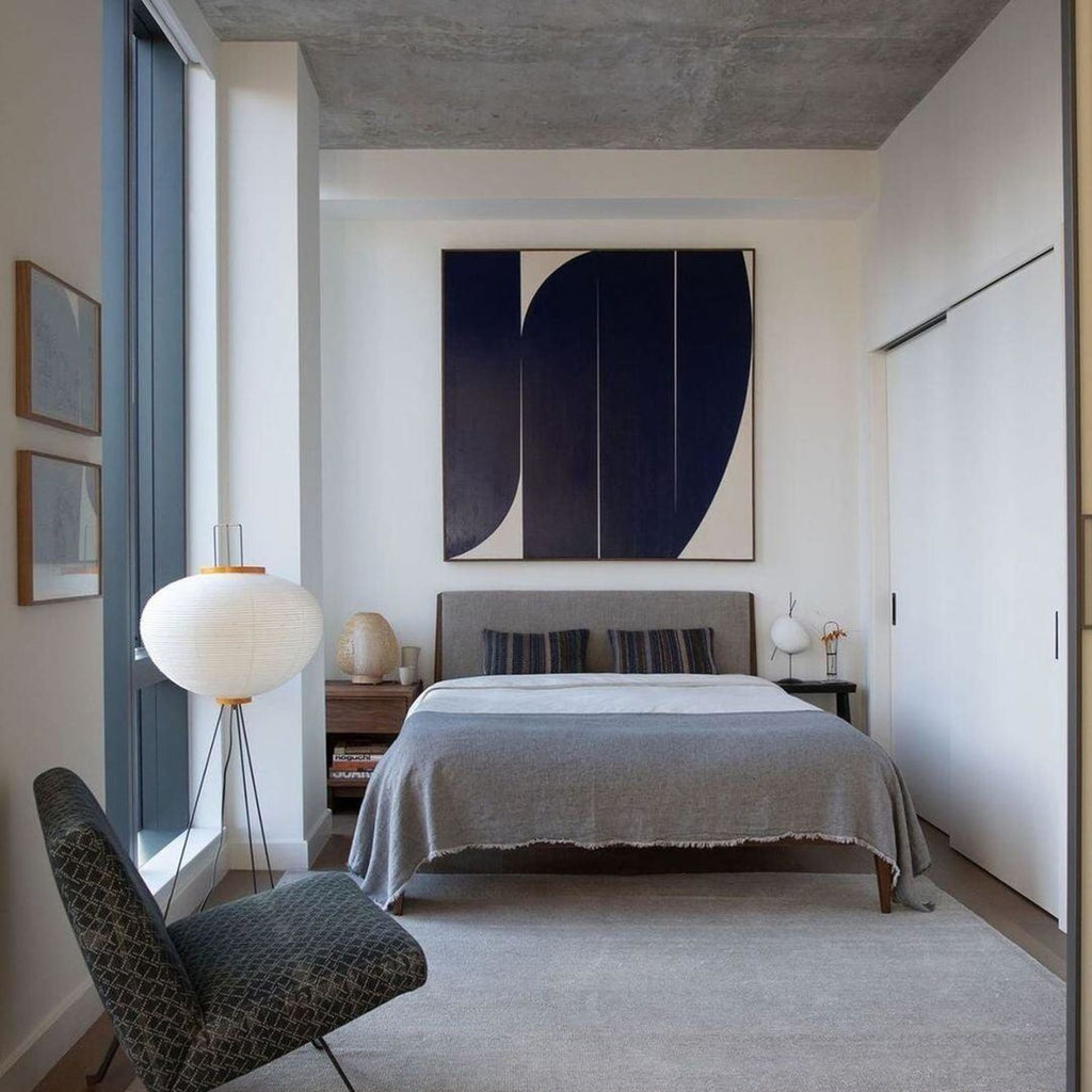 Modern Rice Paper Floor Lamp for Living Room and Bedroom — Greenwich Home & Living