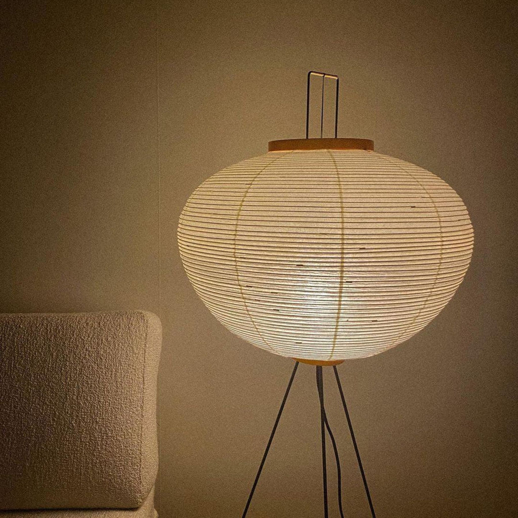 Modern Rice Paper Floor Lamp for Living Room and Bedroom — Greenwich Home & Living