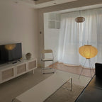 Modern Rice Paper Floor Lamp for Living Room and Bedroom — Greenwich Home & Living