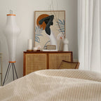 Modern Rice Paper Floor Lamp for Living Room and Bedroom — Greenwich Home & Living