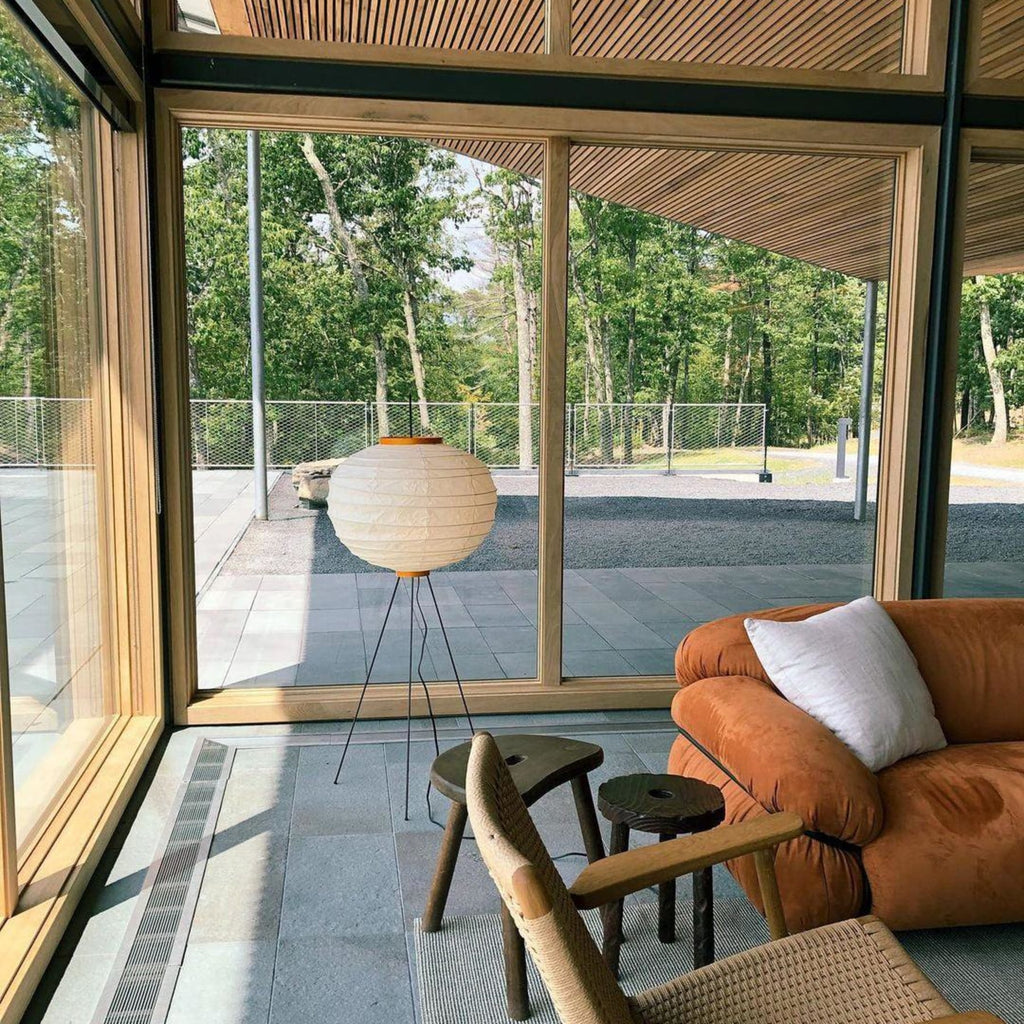 Modern Rice Paper Floor Lamp for Living Room and Bedroom — Greenwich Home & Living