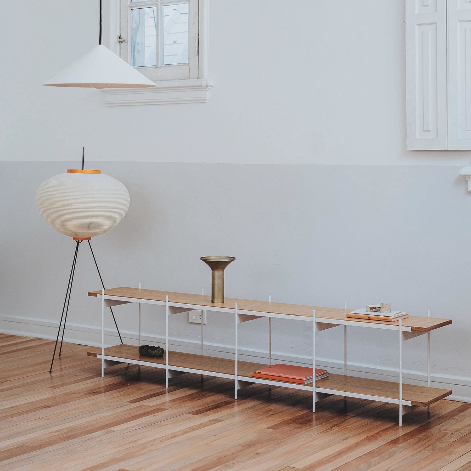 Modern Rice Paper Floor Lamp for Living Room and Bedroom — Greenwich Home & Living