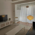 Modern Rice Paper Floor Lamp for Living Room and Bedroom — Greenwich Home & Living