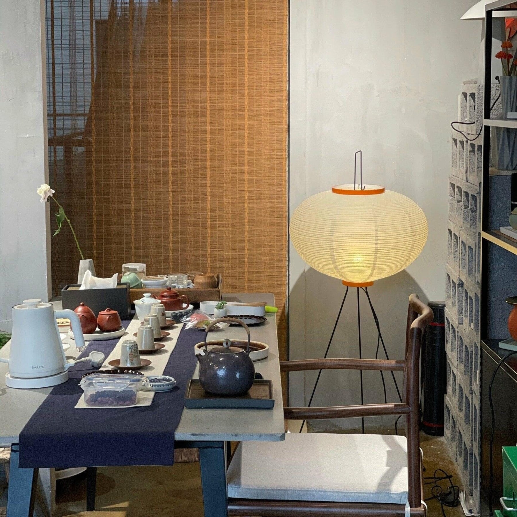 Modern Rice Paper Floor Lamp for Living Room and Bedroom — Greenwich Home & Living