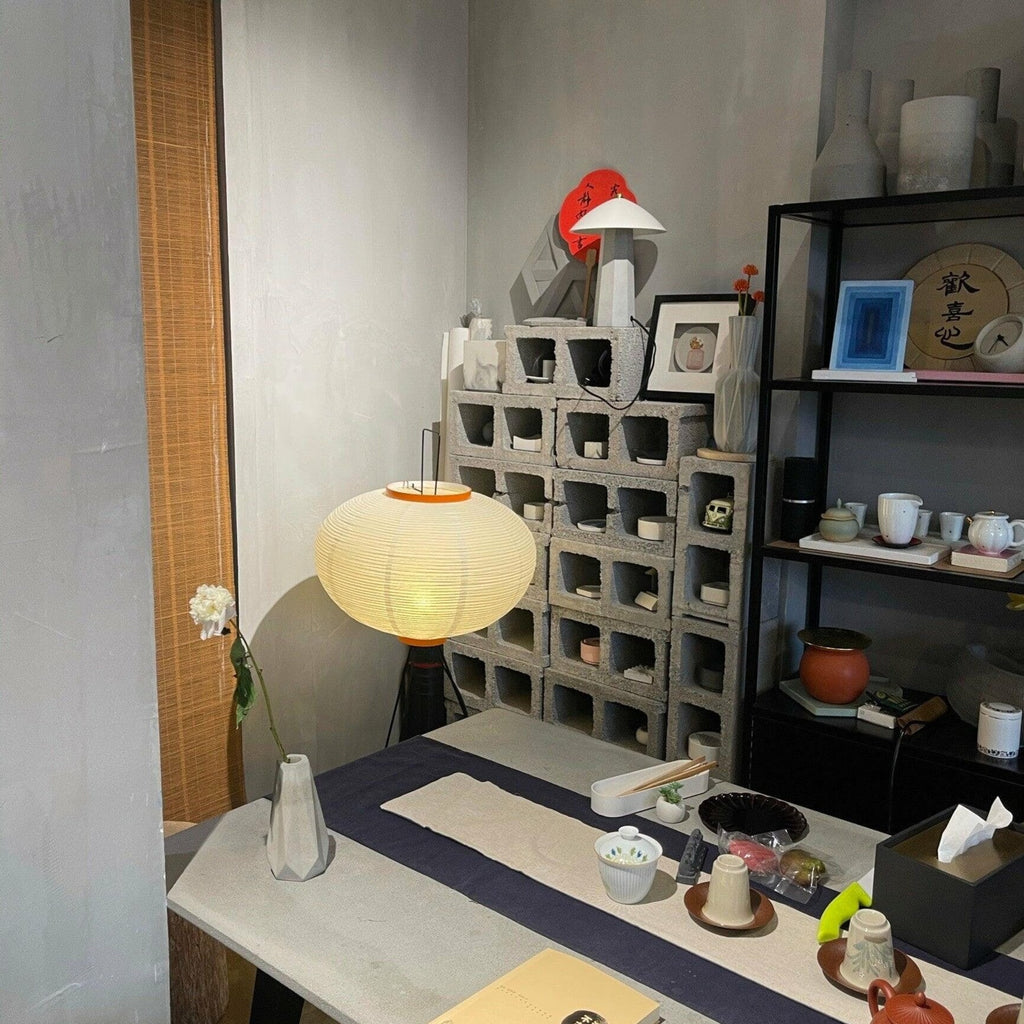 Modern Rice Paper Floor Lamp for Living Room and Bedroom — Greenwich Home & Living