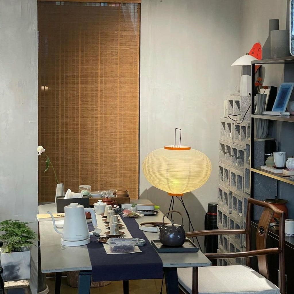 Modern Rice Paper Floor Lamp for Living Room and Bedroom — Greenwich Home & Living