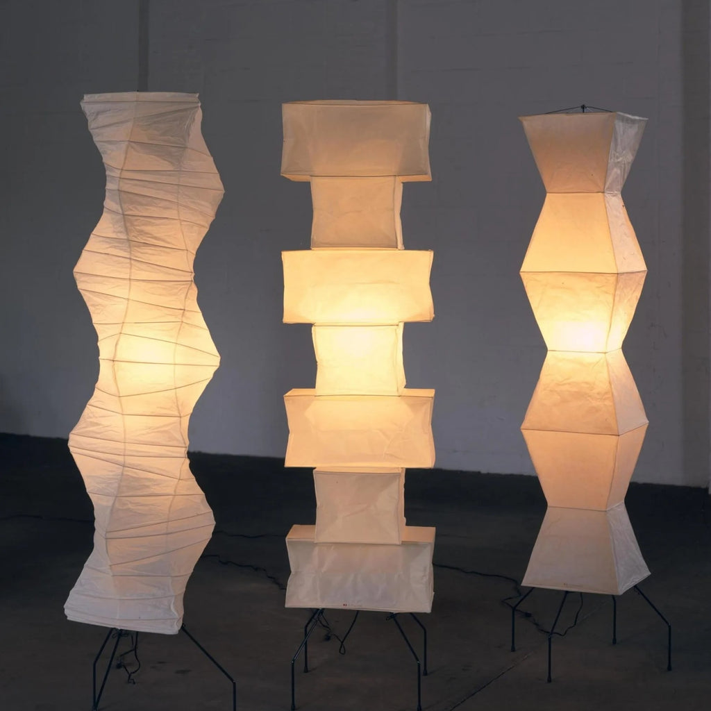 Modern Rice Paper Floor Lamp for Living Room and Bedroom — Greenwich Home & Living