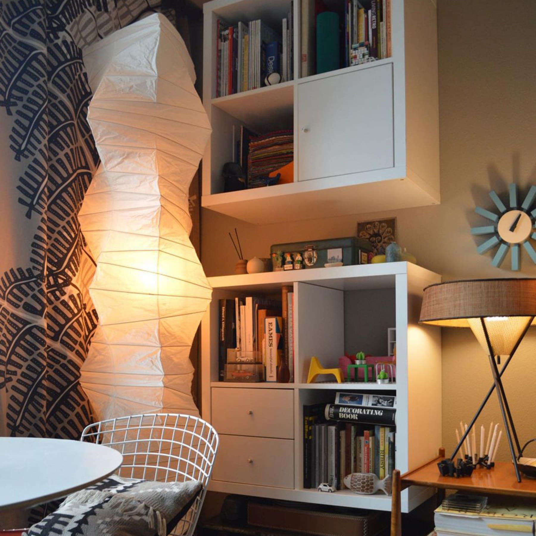 Modern Rice Paper Floor Lamp for Living Room and Bedroom — Greenwich Home & Living