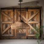 Bohemian Rattan Woven Pendant Light With Warm Glow for Dining Room — Greenwich Home & Living