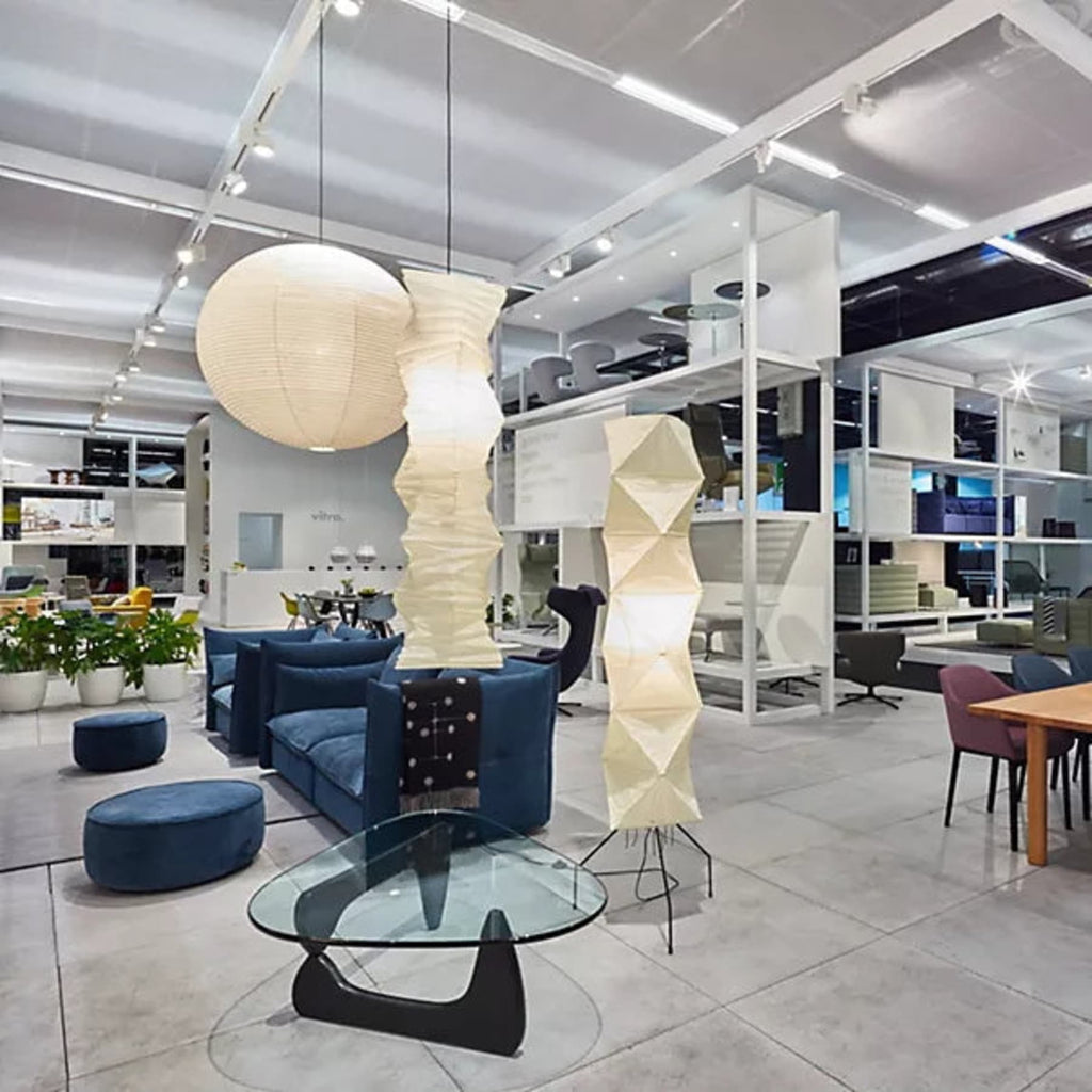 Modern Rice Paper Floor Lamp for Living Room and Bedroom — Greenwich Home & Living