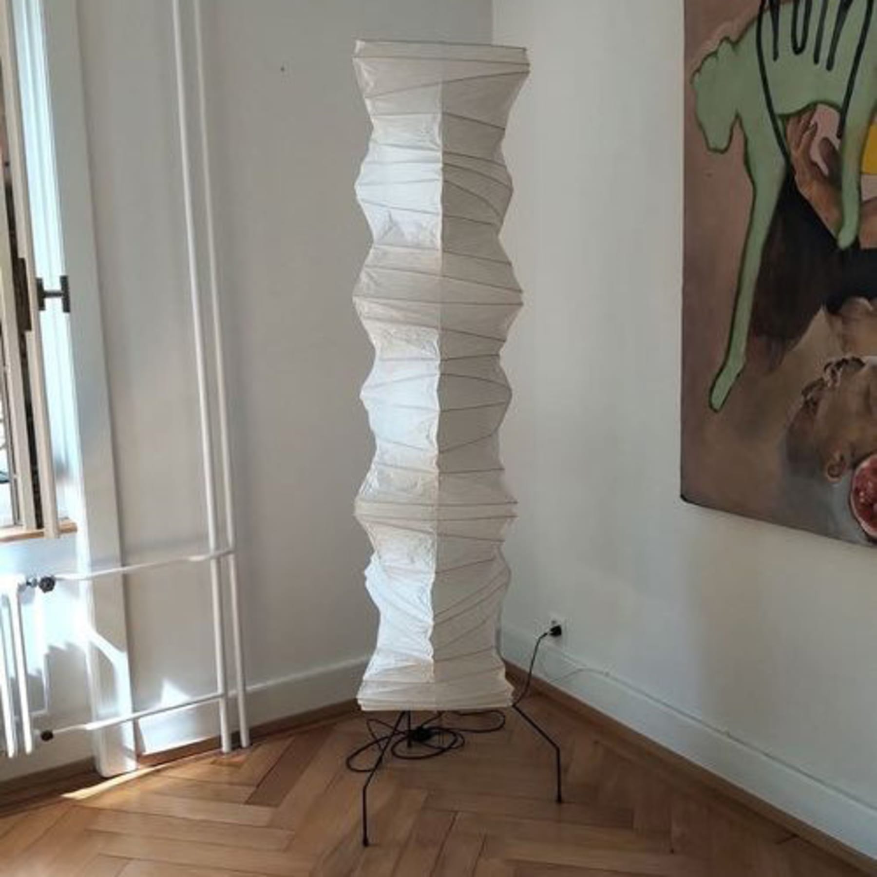 Modern Rice Paper Floor Lamp for Living Room and Bedroom — Greenwich Home & Living