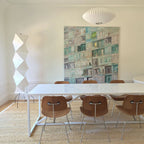Modern Rice Paper Floor Lamp for Living Room and Bedroom — Greenwich Home & Living