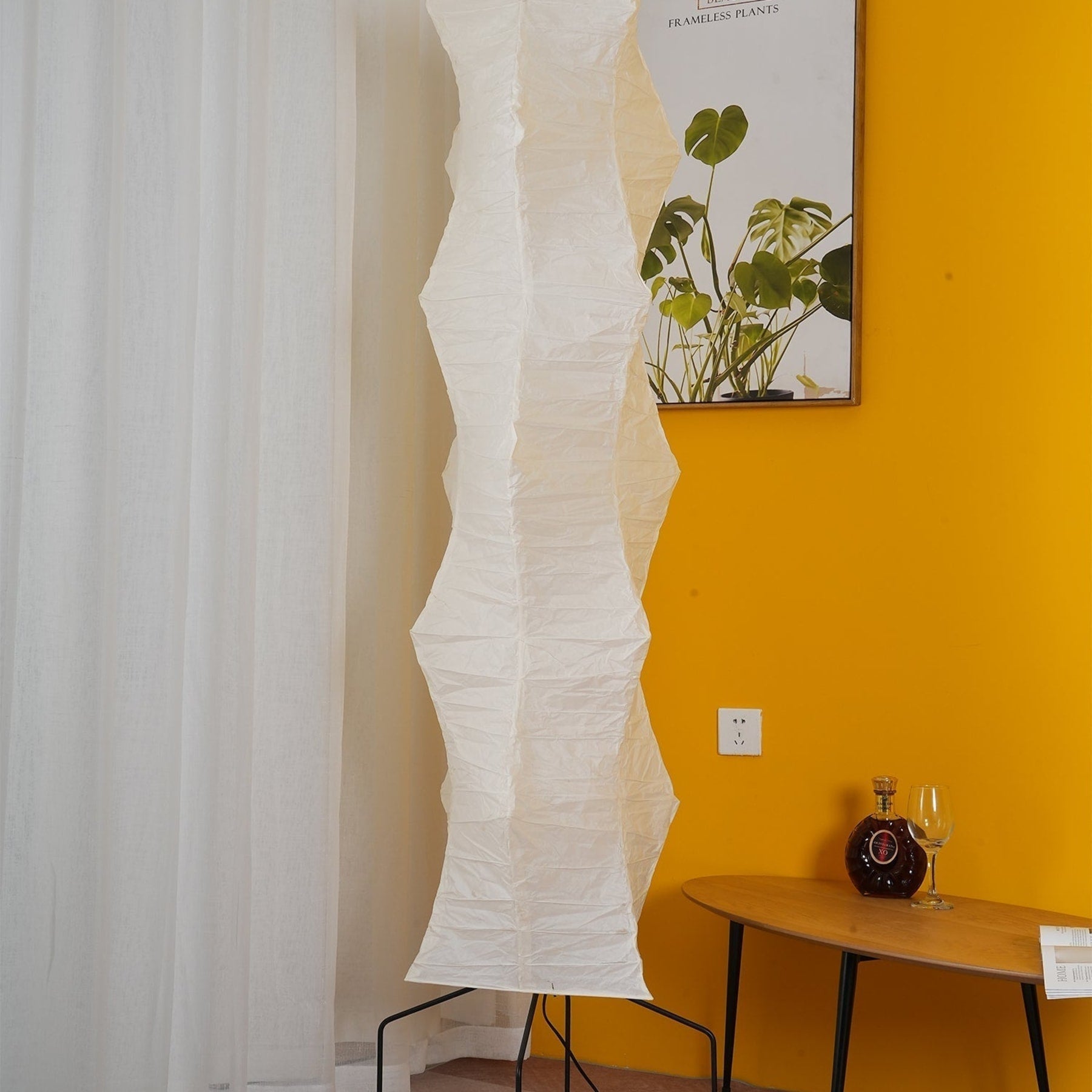 Modern Rice Paper Floor Lamp for Living Room and Bedroom — Greenwich Home & Living