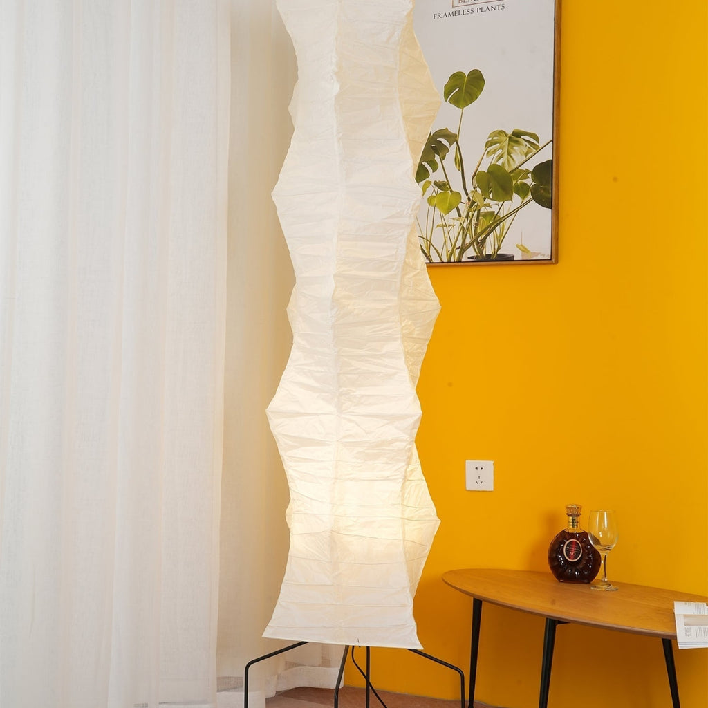 Modern Rice Paper Floor Lamp for Living Room and Bedroom — Greenwich Home & Living