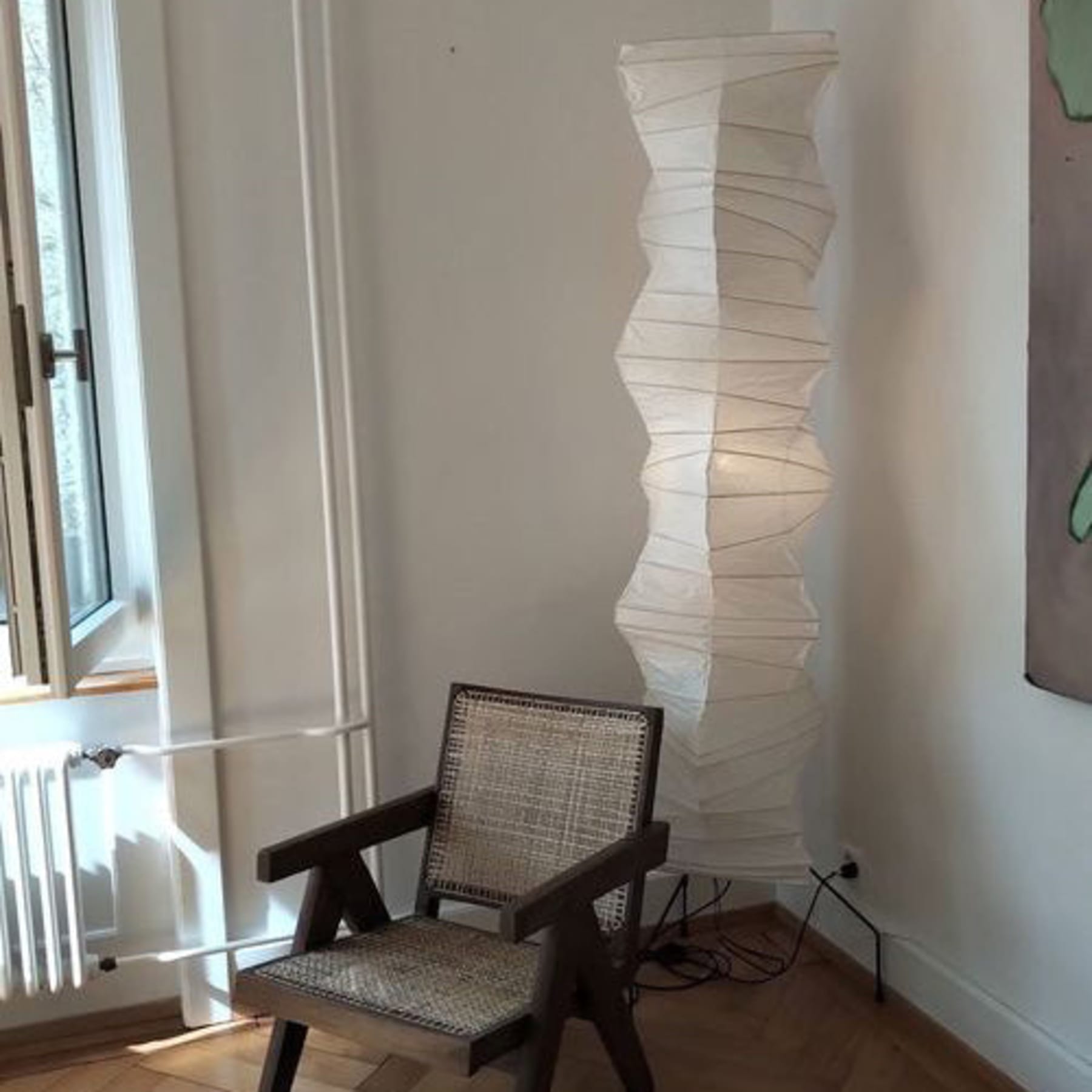 Modern Rice Paper Floor Lamp for Living Room and Bedroom — Greenwich Home & Living