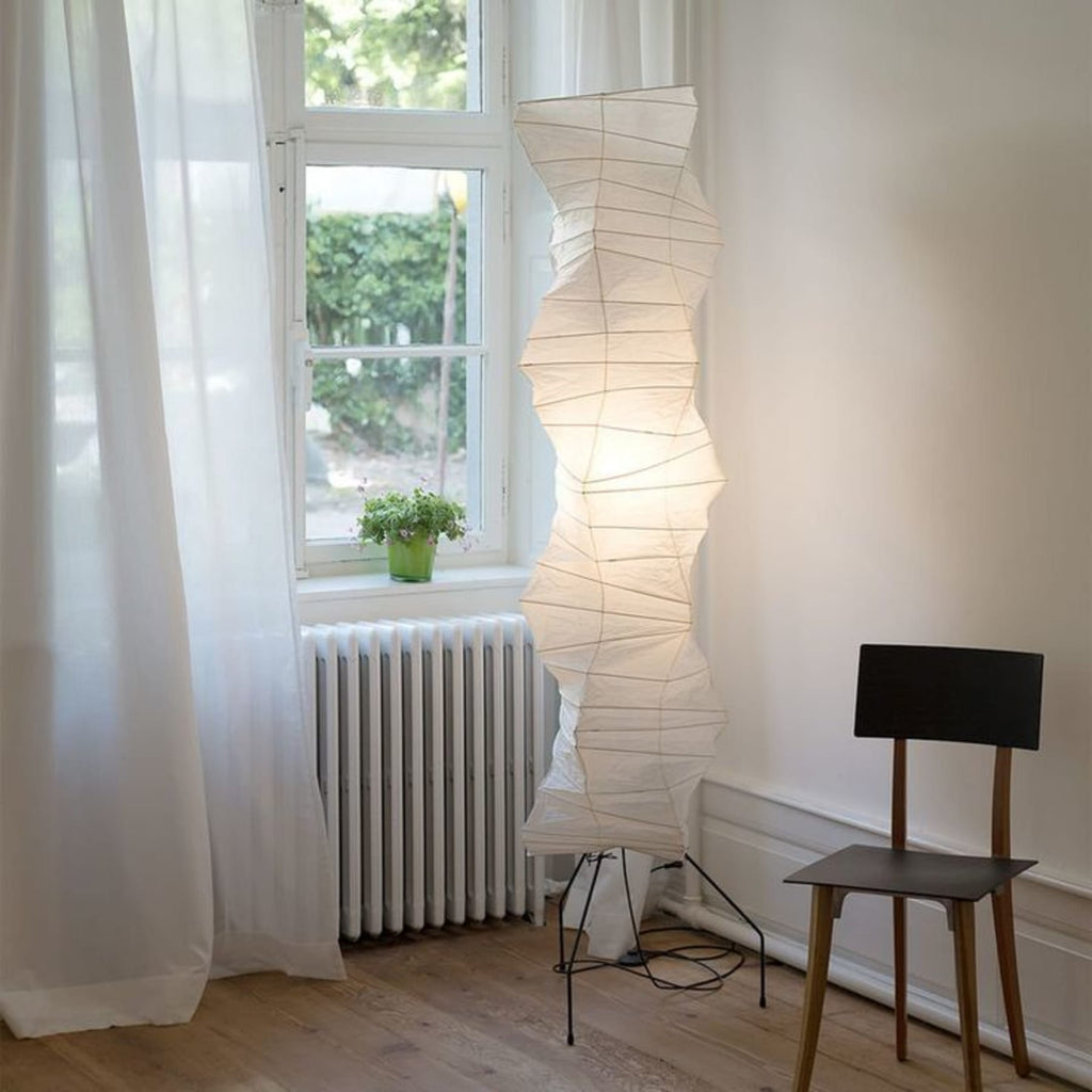 Modern Rice Paper Floor Lamp for Living Room and Bedroom — Greenwich Home & Living