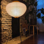 Modern Rice Paper Floor Lamp for Living Room and Bedroom — Greenwich Home & Living