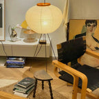 Modern Rice Paper Floor Lamp for Living Room and Bedroom — Greenwich Home & Living