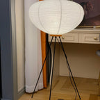 Modern Rice Paper Floor Lamp for Living Room and Bedroom — Greenwich Home & Living