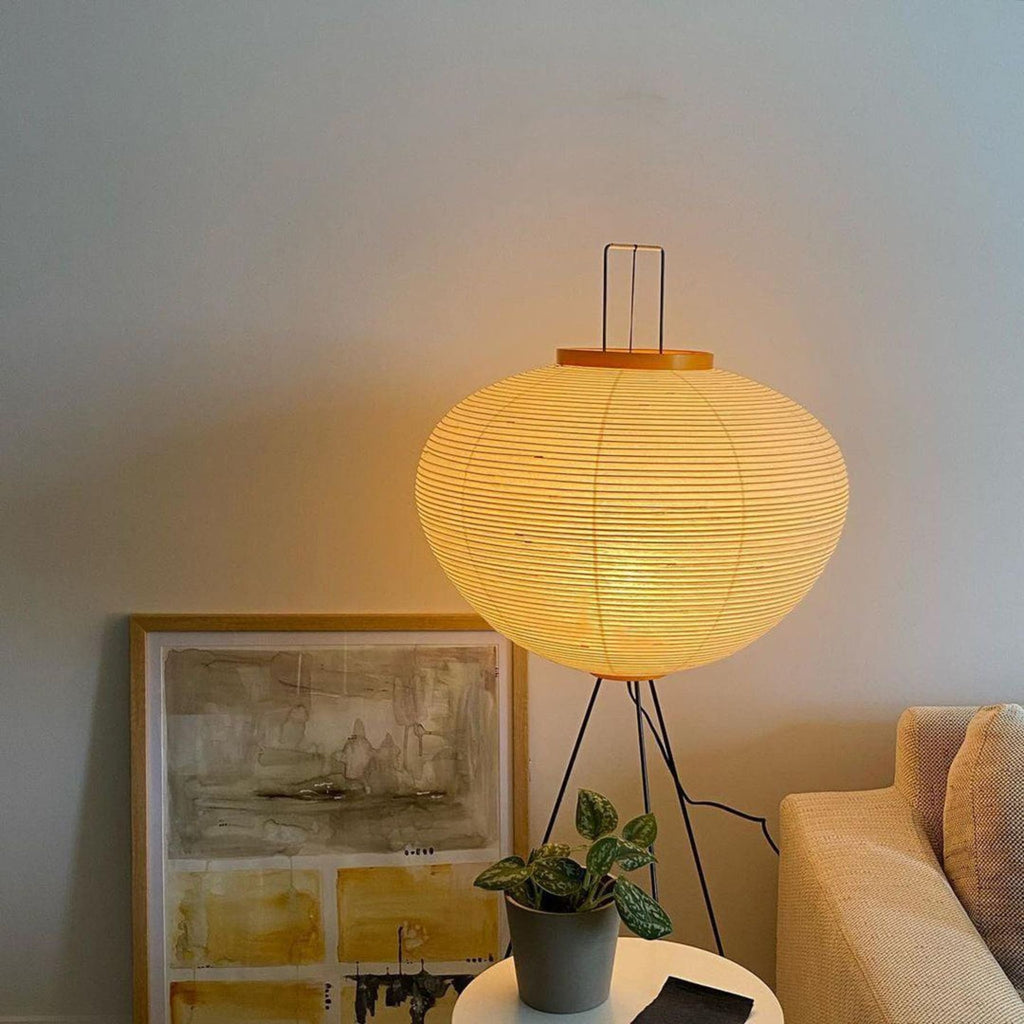 Modern Rice Paper Floor Lamp for Living Room and Bedroom — Greenwich Home & Living