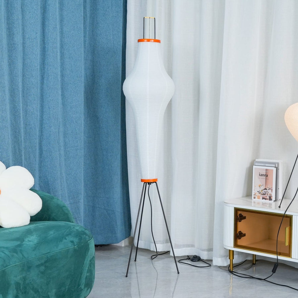 Modern Rice Paper Floor Lamp for Living Room and Bedroom — Greenwich Home & Living