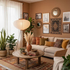Modern Rice Paper Floor Lamp for Living Room and Bedroom — Greenwich Home & Living