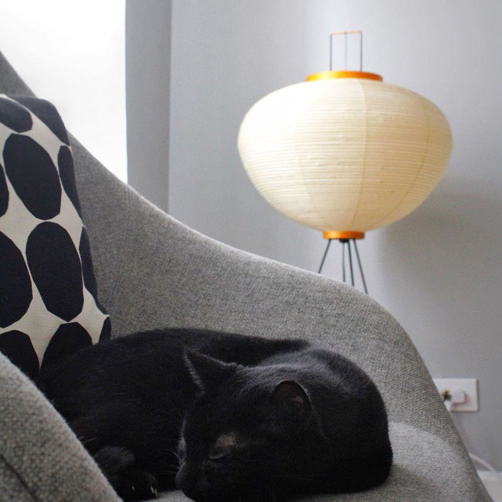 Modern Rice Paper Floor Lamp for Living Room and Bedroom — Greenwich Home & Living