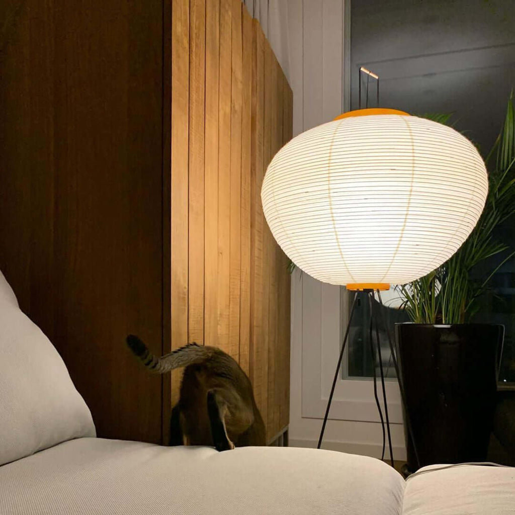 Modern Rice Paper Floor Lamp for Living Room and Bedroom — Greenwich Home & Living