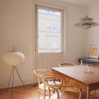 Modern Rice Paper Floor Lamp for Living Room and Bedroom — Greenwich Home & Living