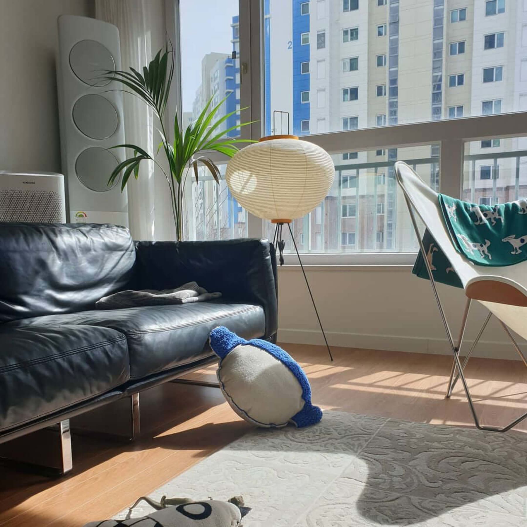 Modern Rice Paper Floor Lamp for Living Room and Bedroom — Greenwich Home & Living