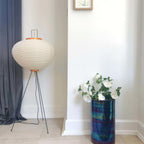 Modern Rice Paper Floor Lamp for Living Room and Bedroom — Greenwich Home & Living