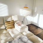 Modern Rice Paper Floor Lamp for Living Room and Bedroom — Greenwich Home & Living