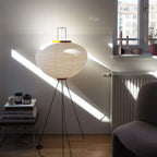 Modern Rice Paper Floor Lamp for Living Room and Bedroom — Greenwich Home & Living