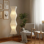 Modern Rice Paper Floor Lamp for Living Room and Bedroom — Greenwich Home & Living