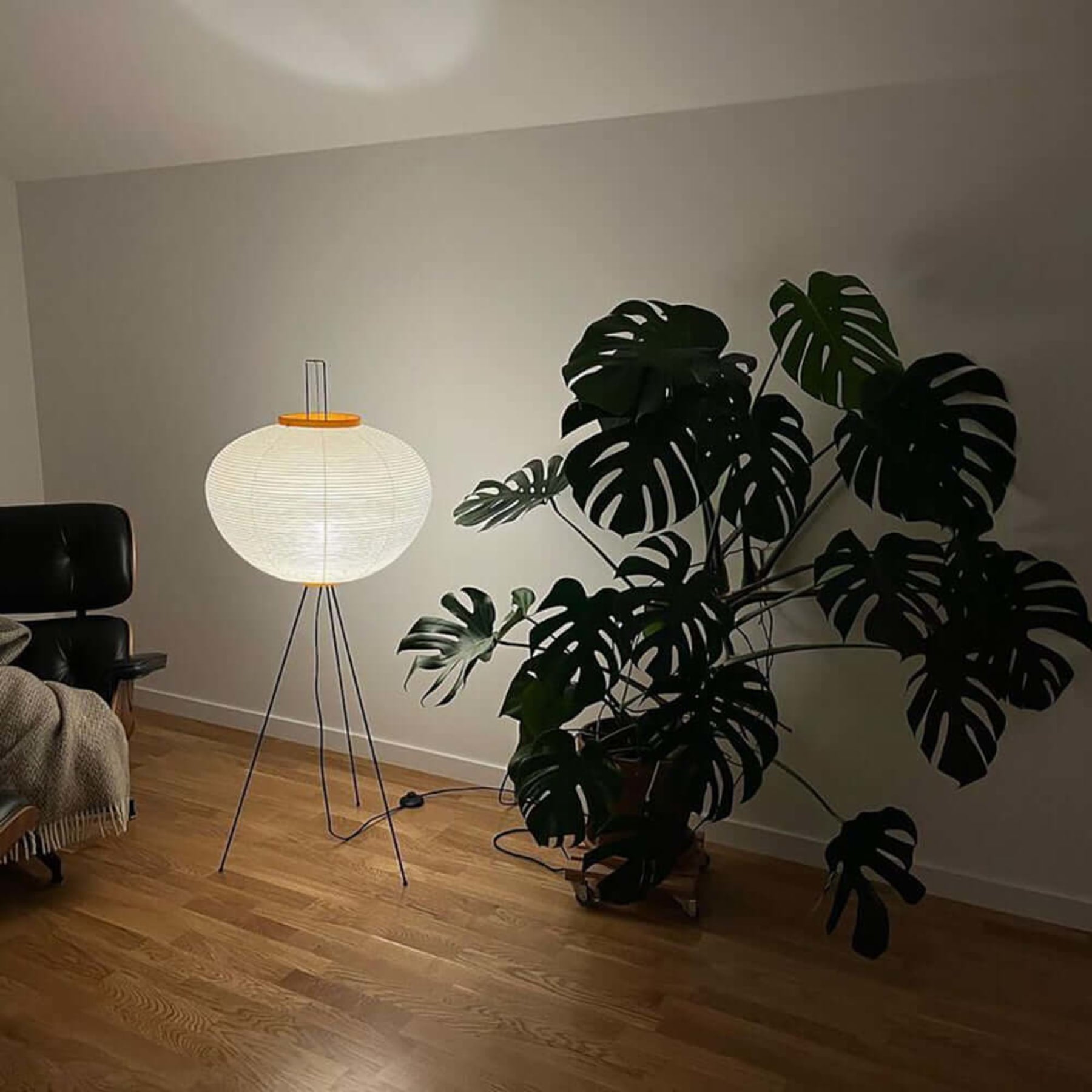 Modern Rice Paper Floor Lamp for Living Room and Bedroom — Greenwich Home & Living