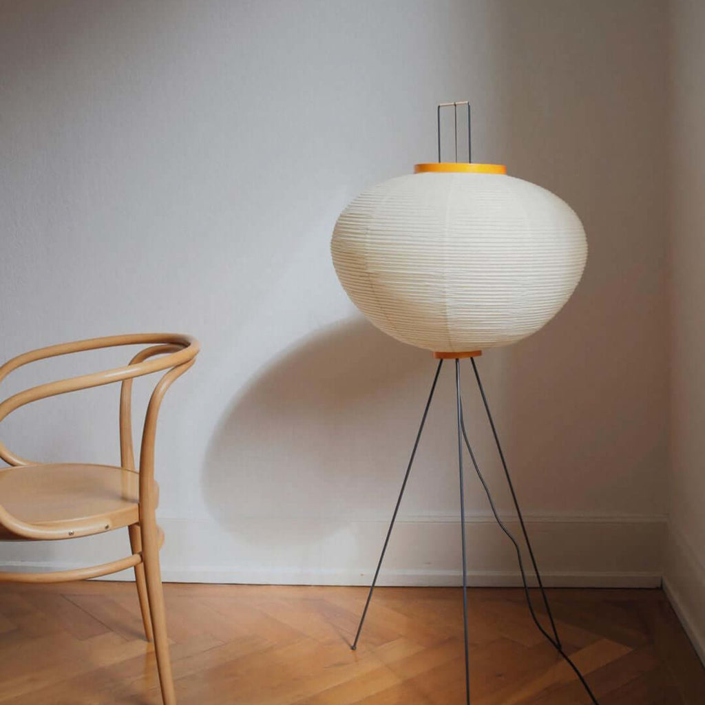 Modern Rice Paper Floor Lamp for Living Room and Bedroom — Greenwich Home & Living