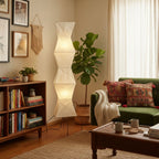 Modern Rice Paper Floor Lamp for Living Room and Bedroom — Greenwich Home & Living