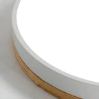 Minimalist Wood Flush Mount Ceiling Light With Remote Dimming — Greenwich Home & Living