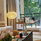 Modern Rice Paper Floor Lamp for Living Room and Bedroom — Greenwich Home & Living