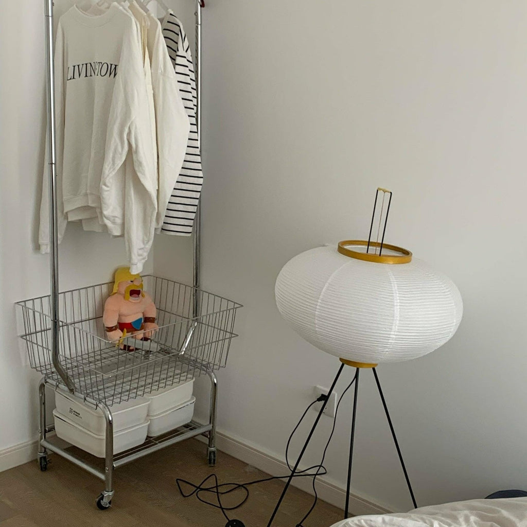 Modern Rice Paper Floor Lamp for Living Room and Bedroom — Greenwich Home & Living