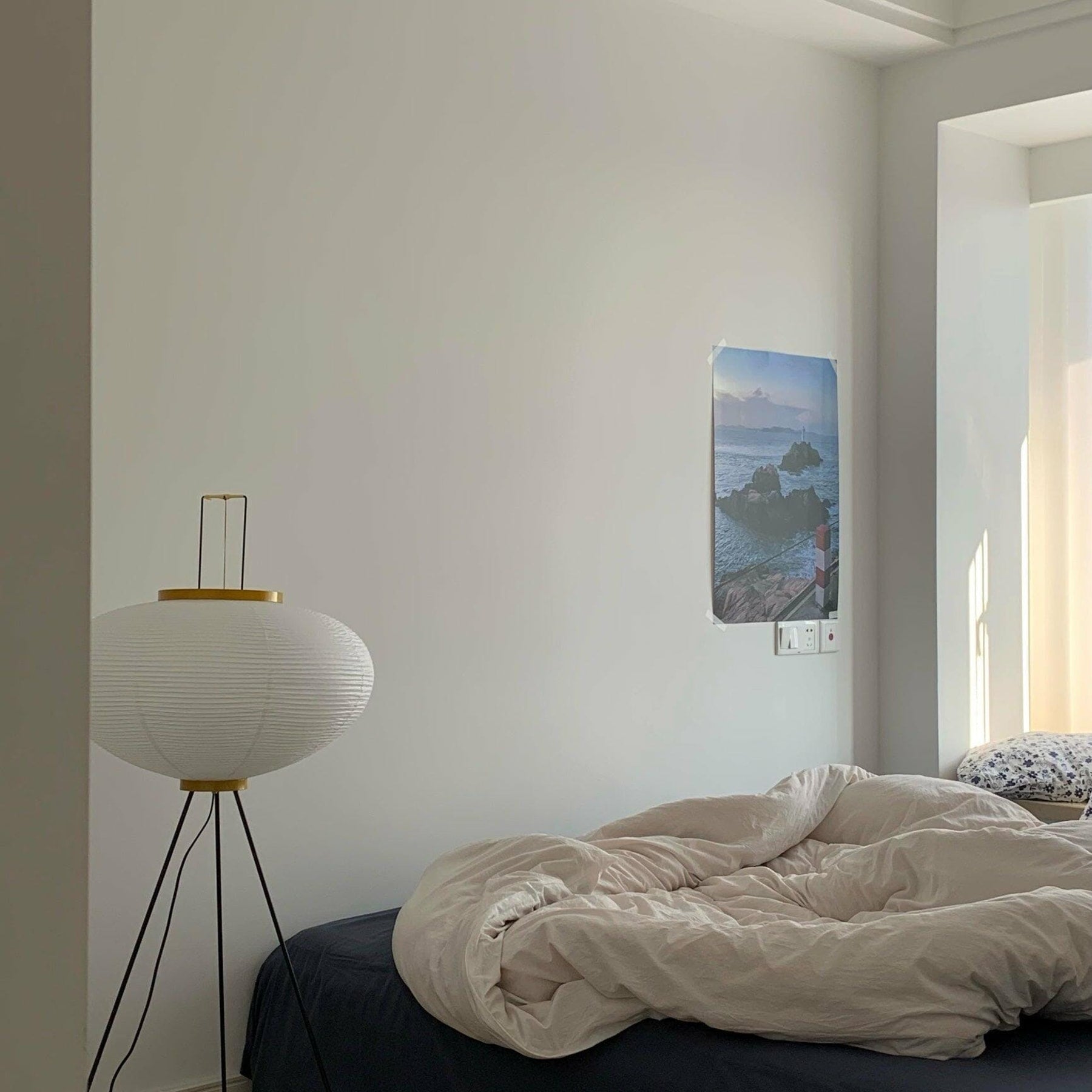 Modern Rice Paper Floor Lamp for Living Room and Bedroom — Greenwich Home & Living