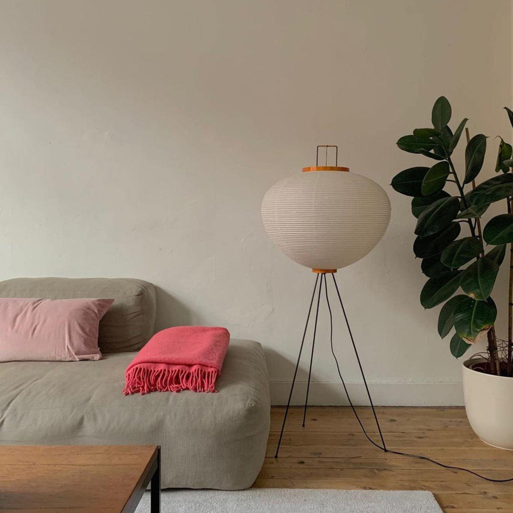Modern Rice Paper Floor Lamp for Living Room and Bedroom — Greenwich Home & Living