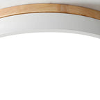 Minimalist Wood Flush Mount Ceiling Light With Remote Dimming — Greenwich Home & Living